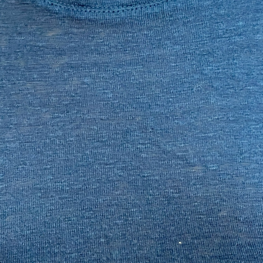 Banana Republic 100% Linen Tie-Front Tank Top Blue Size XS - Picture 3 of 7